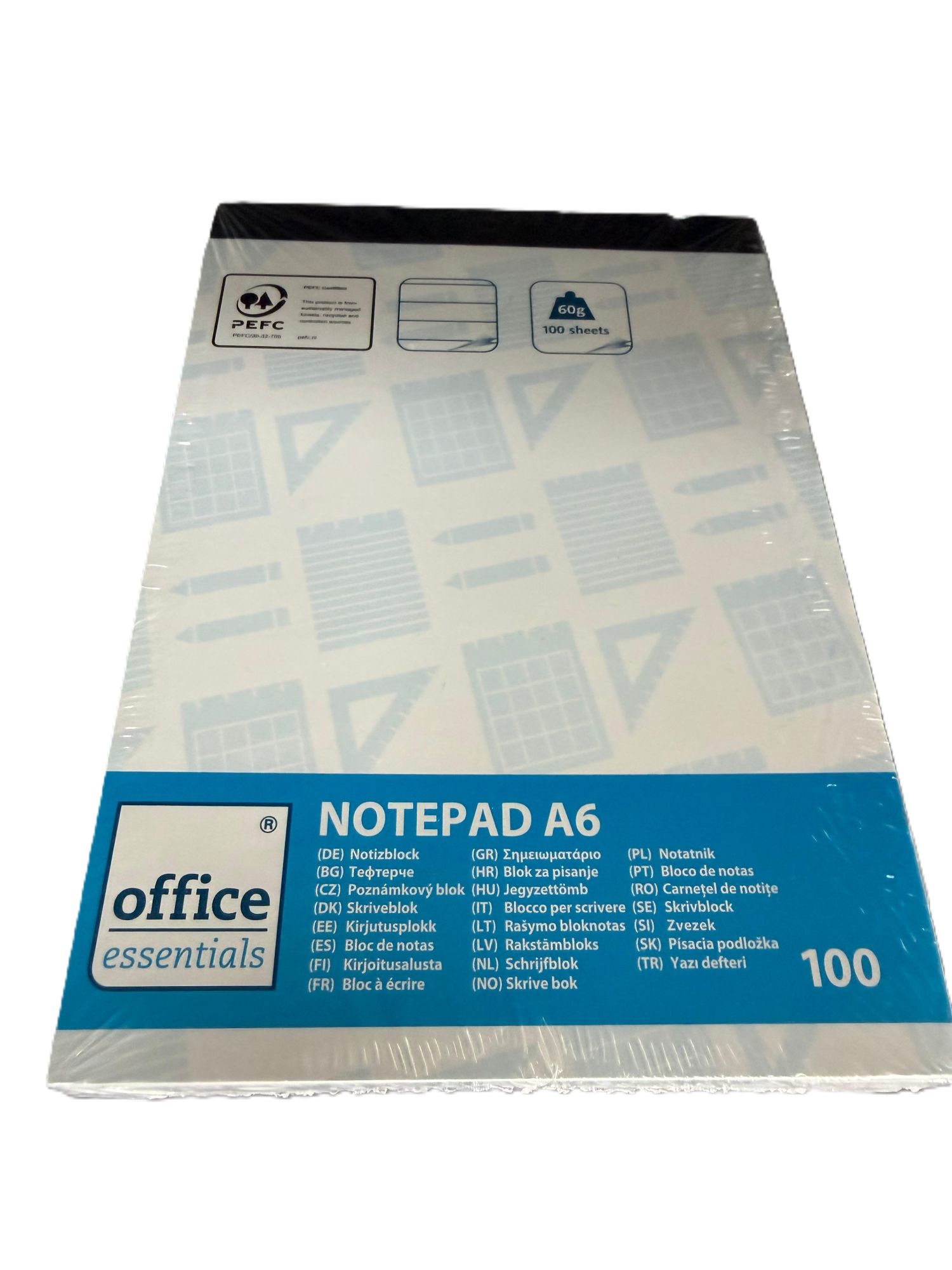 Notizblock A6 liniert 100 Blatt