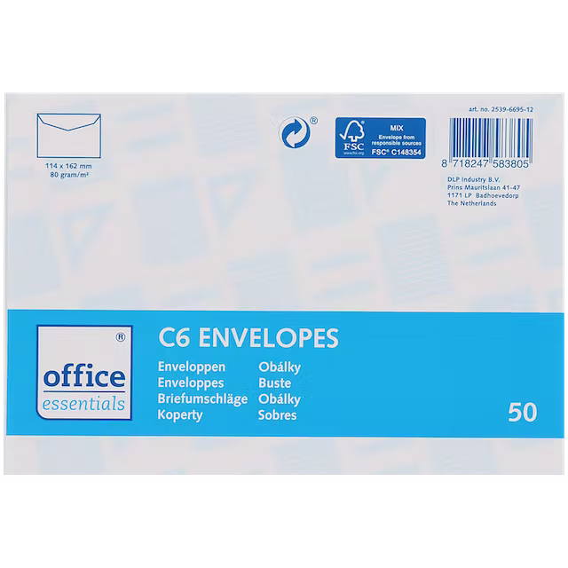 OFFICE Essentials C6 Briefumschlag 50 Stk