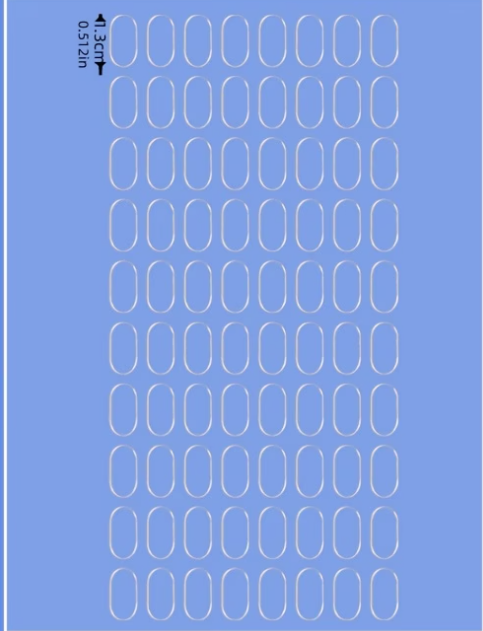 60 Stück doppelseitige Klebepads 1,3 x 0,8cm