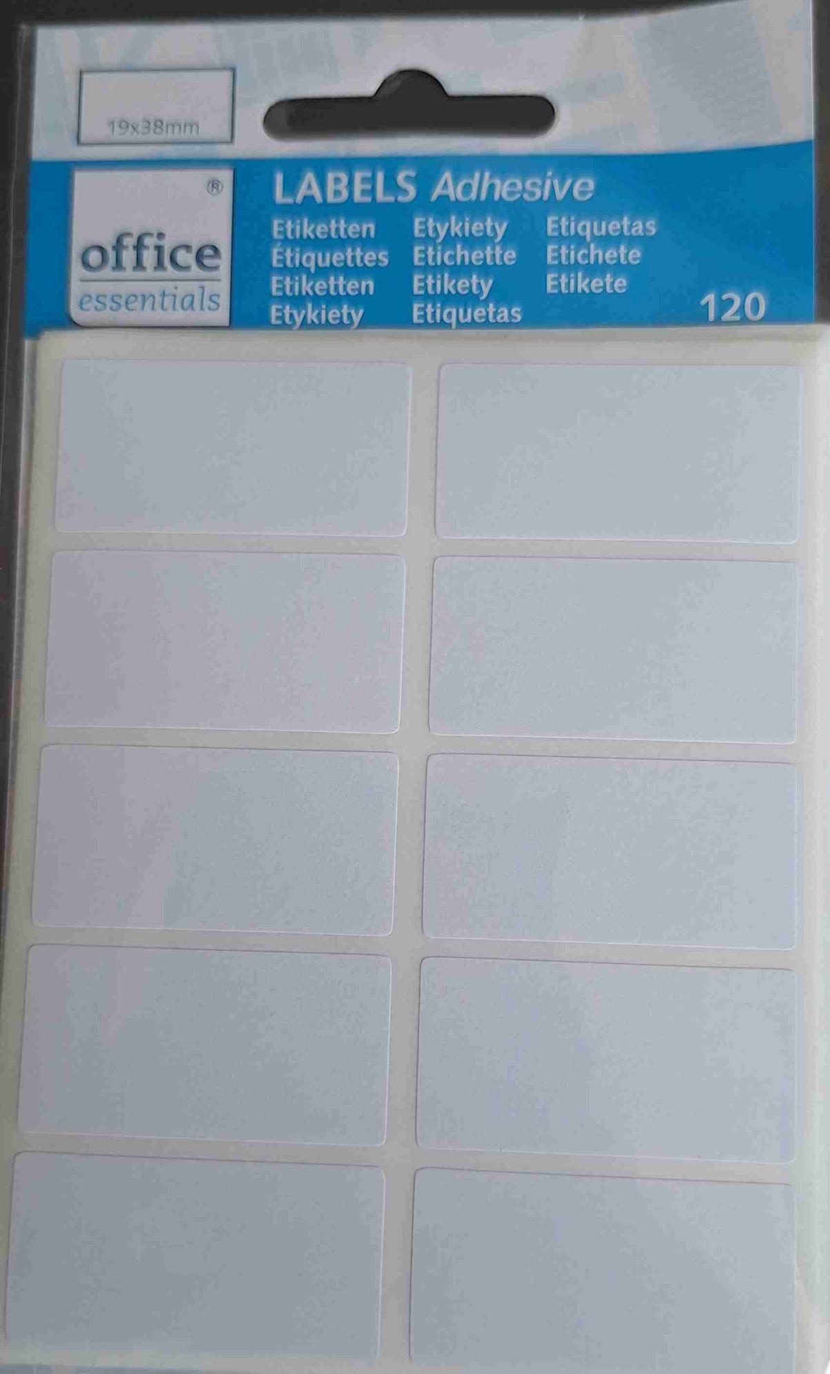 Etiketten Selbstklebend 120 Stück 19x38mm