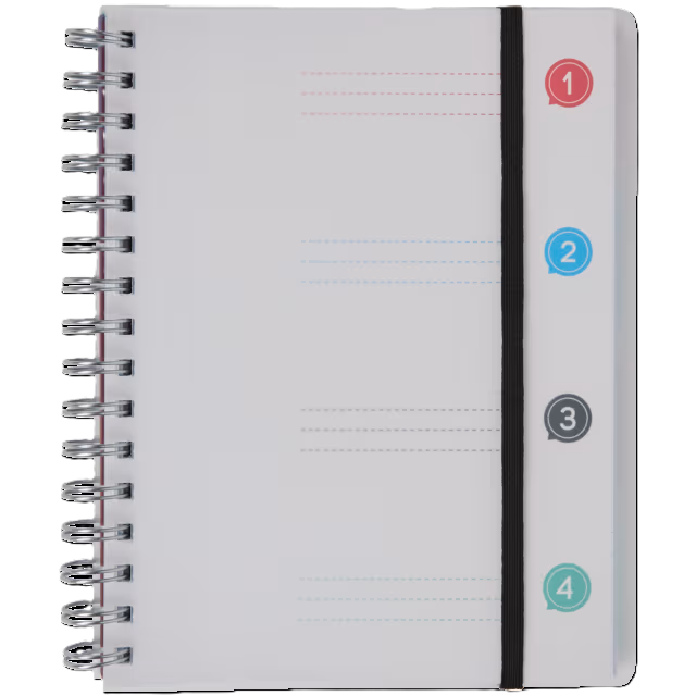 Collegeblock mit Register A4 100Bl.