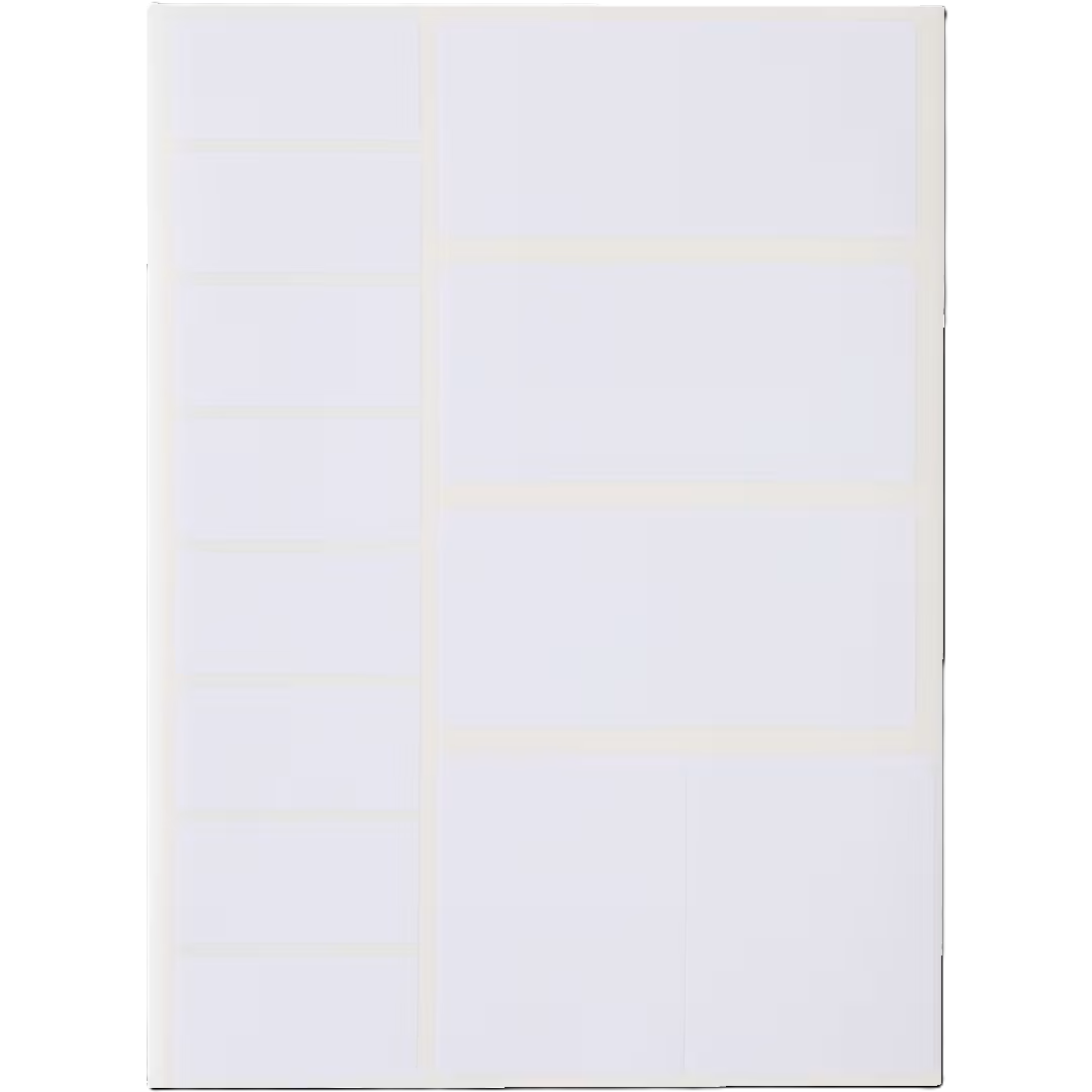 Etiketten Selbstklebend 156 Stück versch. Größen