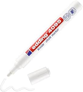 Edding, Kreidemarker, 4095, Rundspitze 2-3mm weiss