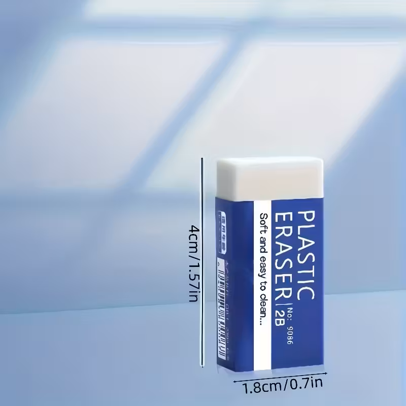 Radiergummi, sauber und 2B weiß