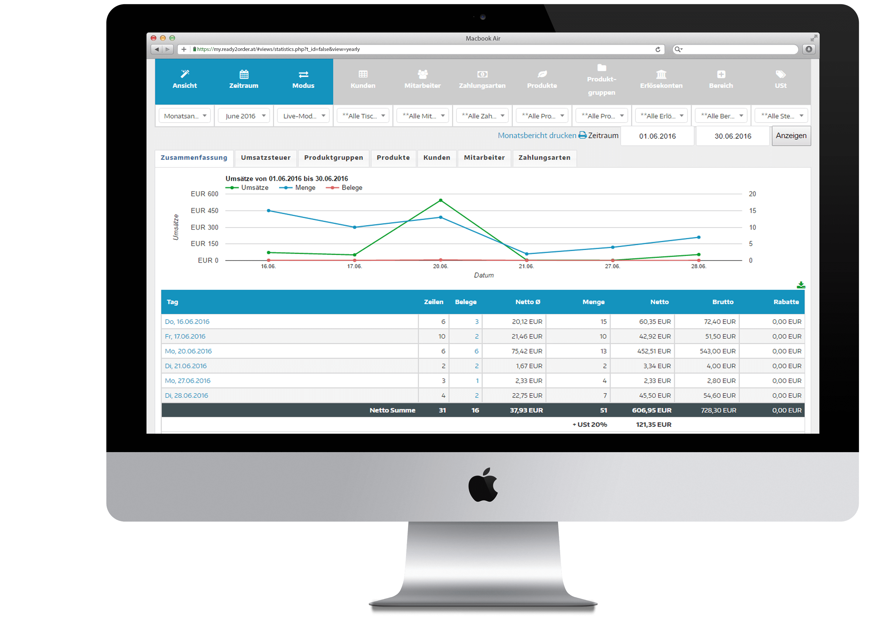 POS Management Software Mockup