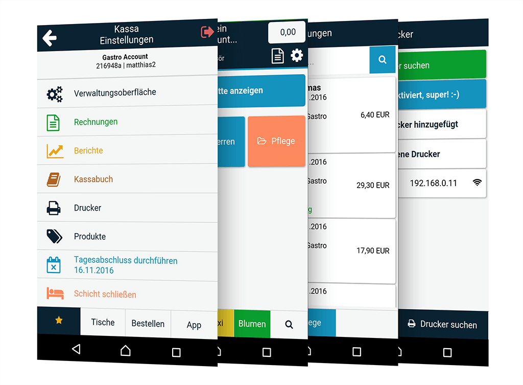 Registrierkassen App für jedes internetfähige Gerät Registrierkassen App für jedes internetfähige Gerät
