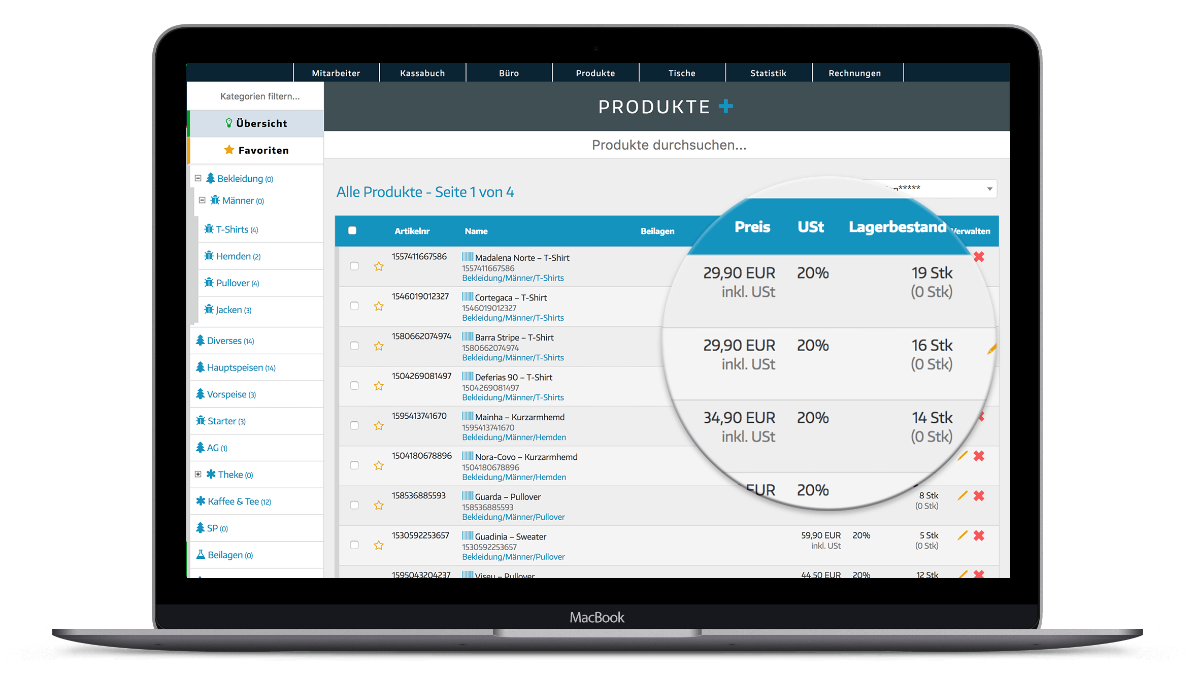 Registrierkassen System mit Warenwirtschaft Registrierkassen System mit Warenwirtschaft