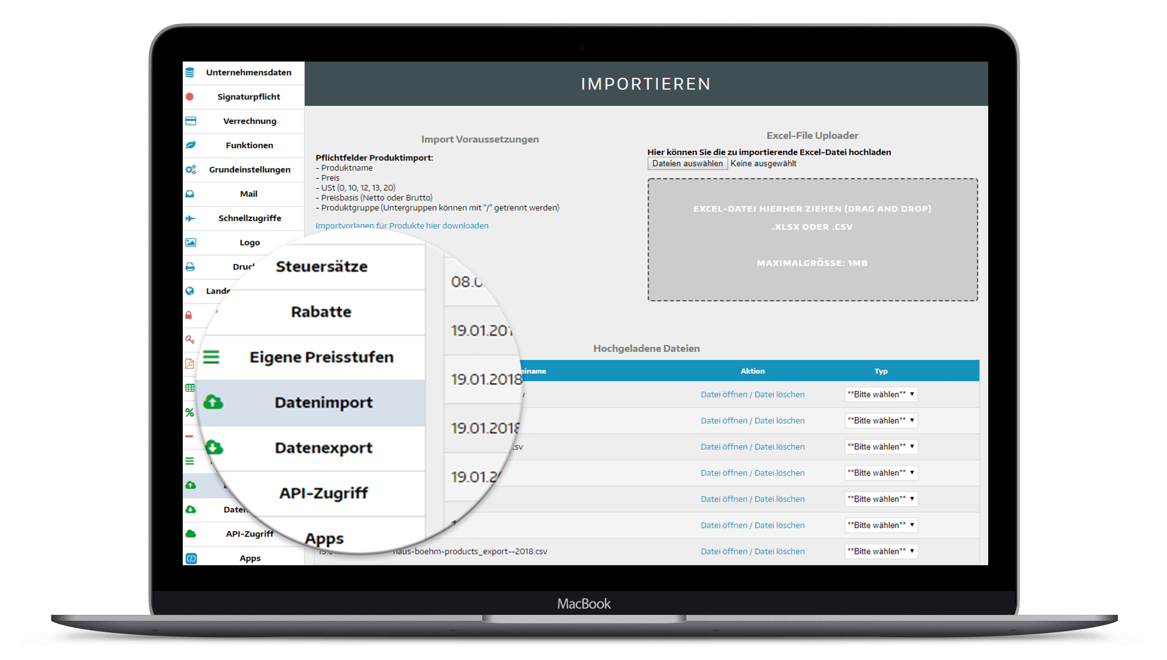 Warenwirtschaft-Datenimport Warenwirtschaft-Datenimport