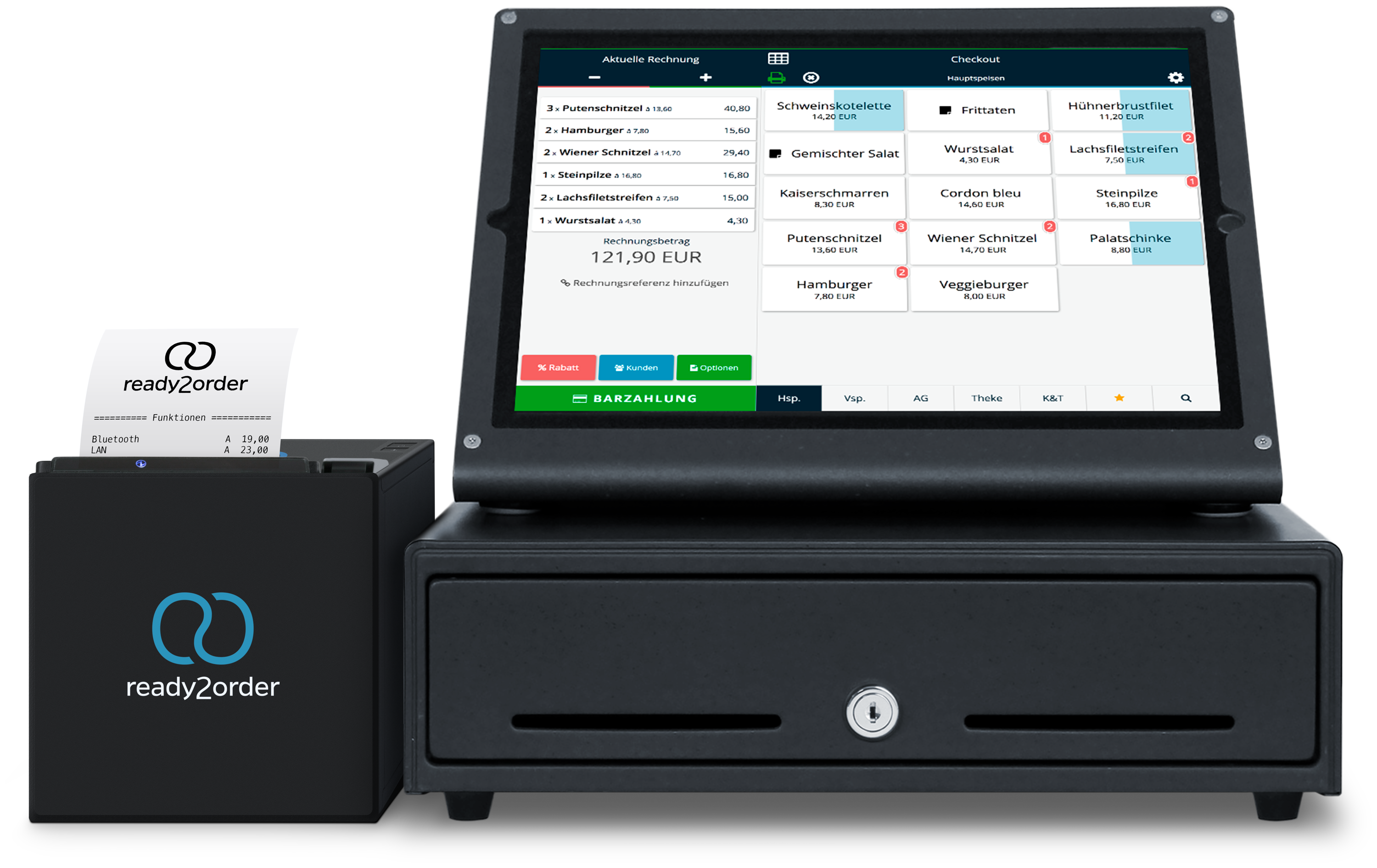Touchkasse mit einfacher Bedienung Touchkasse mit einfacher Bedienung